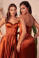 A-Line Satin Bustier Dress-10