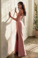 Strapless Luxe Satin Fitted Gown-7