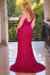 Stretch Sequin Fitted Gown-5