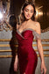 Stretch Satin Off The Shoulder Dress-3