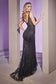 Art Deco Beaded Fit & Flare Gown-7