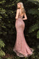 Art Deco Beaded Fit & Flare Gown-8