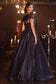 Strapless Glitter Layered Tulle Ball Gown-4