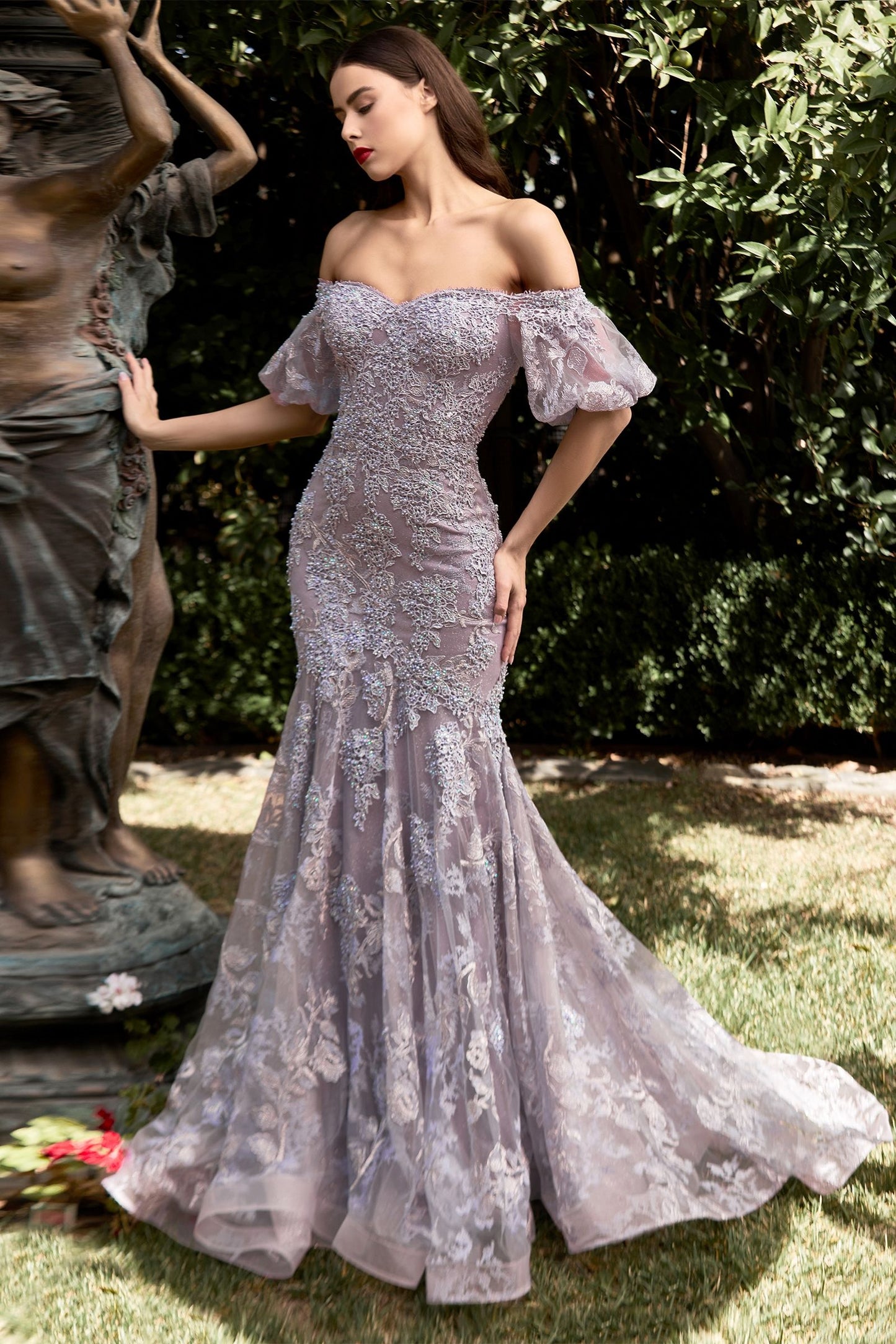 Off The Shoulder Mermaid Violet-0