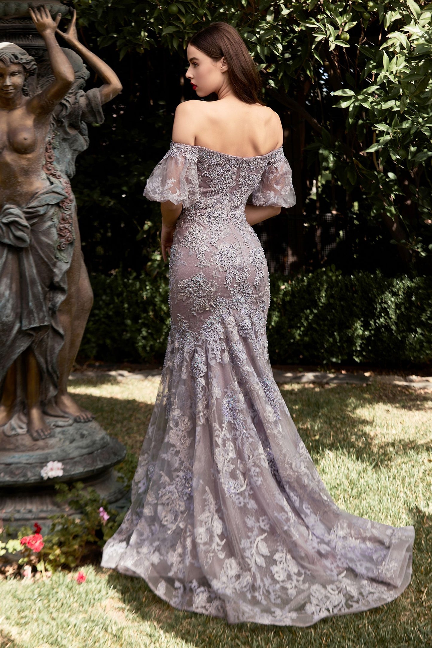 Off The Shoulder Mermaid Violet-1