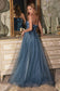 Layered Tulle Strapless Ball Gown-1