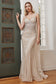 Embellished Fitted Formal Luxury Evening Fitted Sequin Open Back Plunging Neck Bodice Sensual Prom & Bridesmaid Dress CDCD990-9