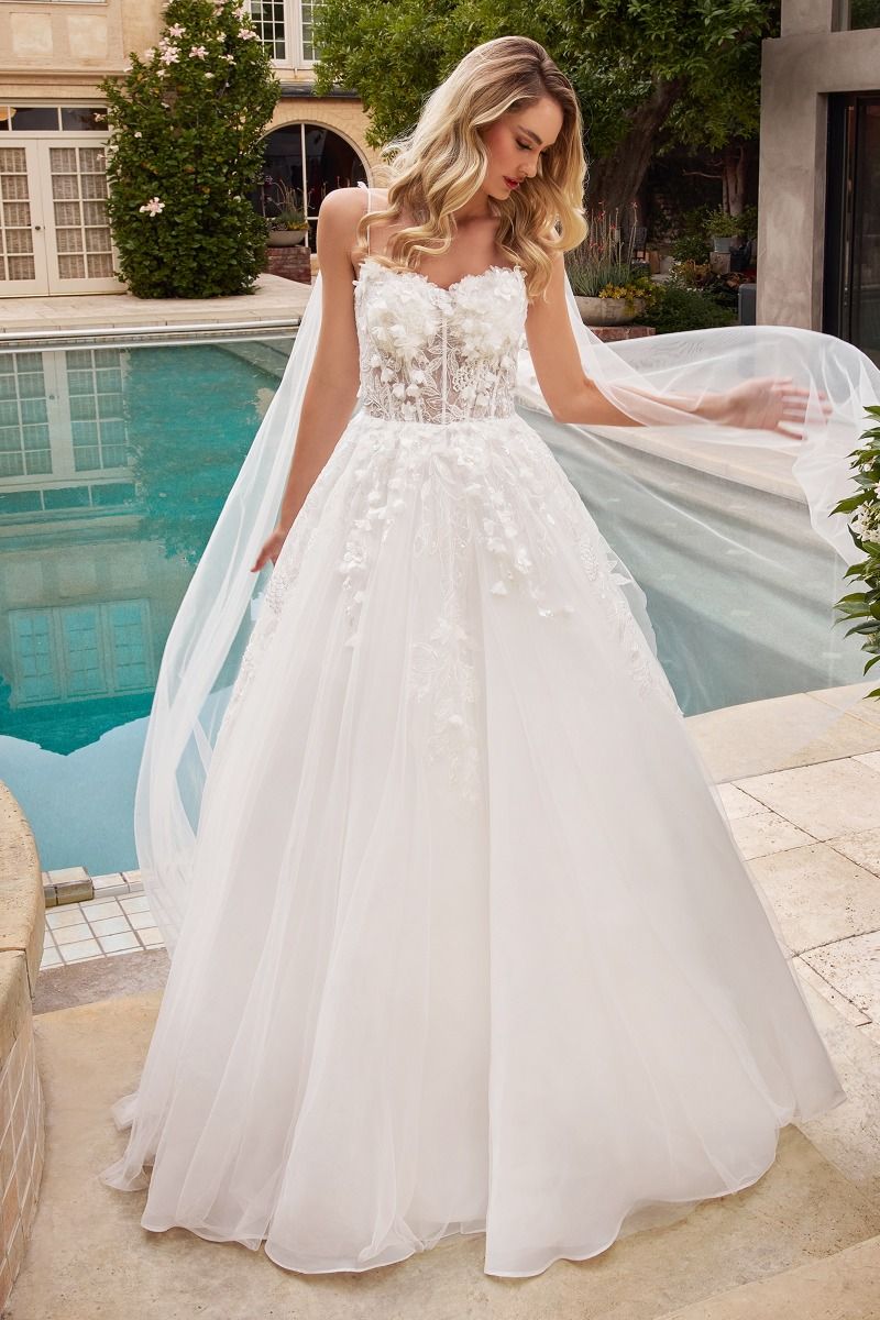 Layered Tulle Wedding Ball Gown-4