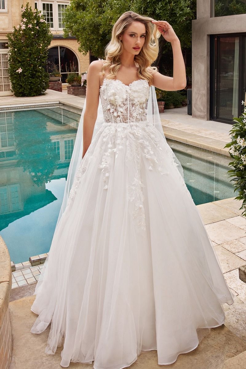 Layered Tulle Wedding Ball Gown-0