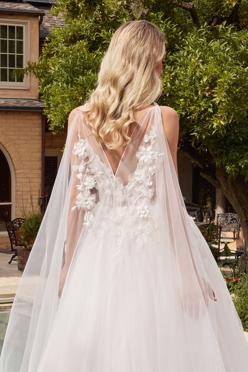 Layered Tulle Wedding Ball Gown-3