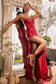 Strapless Satin Gown-0