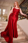 Fitted Satin Dress With Sash-4