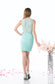 Fitted Lace Cocktail Dress With Illusion Waist-5