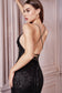 Sequin Cowl Fitted Gown-7