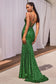Fitted Sequin Mermaid Gown-5