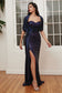 Strapless Sequin with Removable Jacket Leg Slit Elegant Sexy Sweetheart Prom & Bridesmaid Dress CDCH123-2