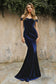 Off The Shoulder Sweetheart Bodice Cute Luxury Fitted Velvet Prom & Bridesmaid Dress CDCH139-5