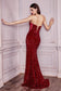 Strapless Sequin Gown-8