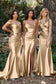 Satin Strapless Fitted Gown-6