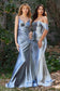 Satin Strapless Fitted Gown-7