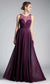 A-Line Chiffon Dress with Illusion Neckline-0
