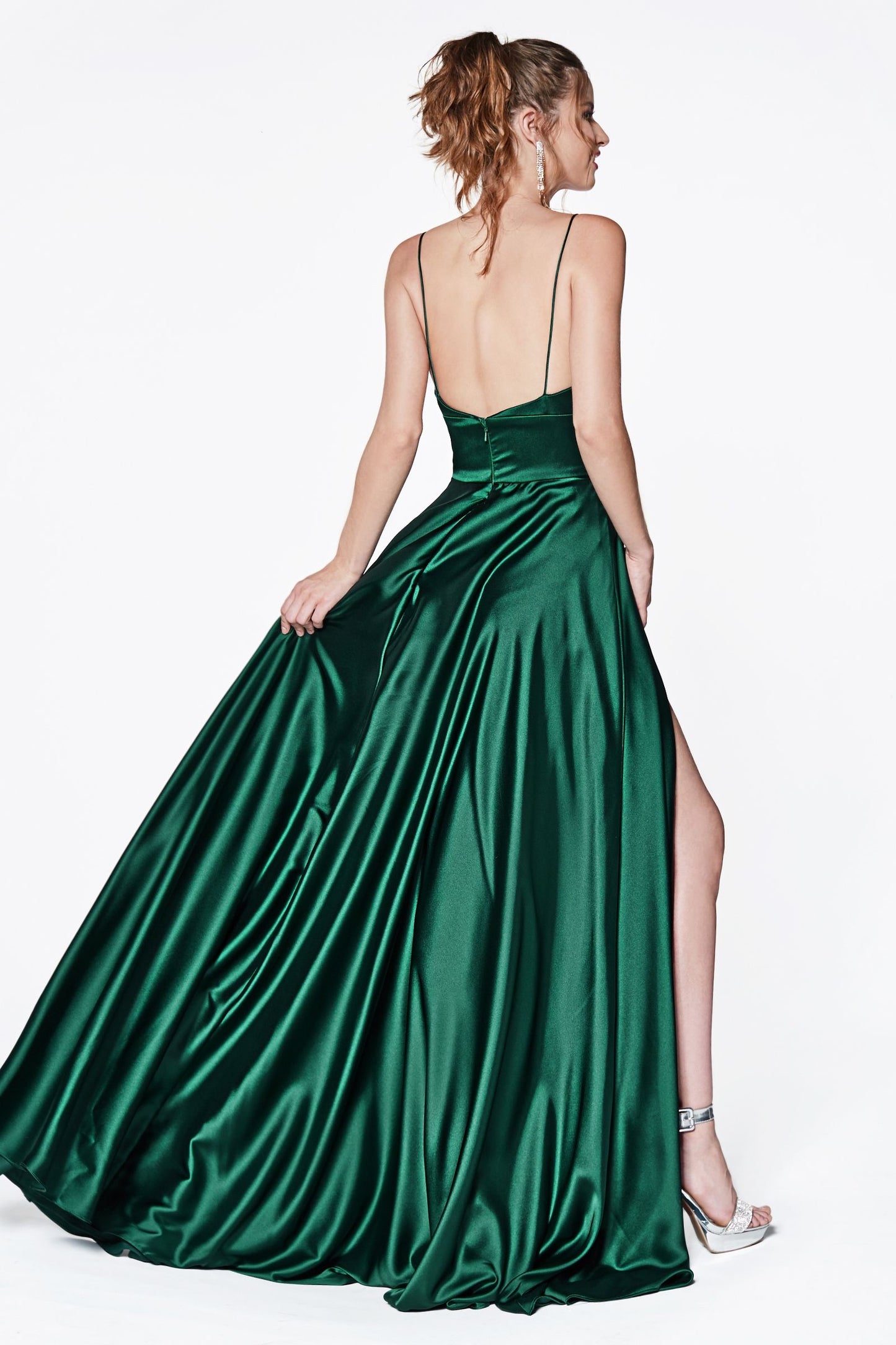 A-Line Satin Gown-8