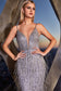 Silver Fringe Fitted Gown-1