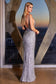 Silver Fringe Fitted Gown-2