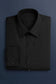 "Como" Black Laydown Tuxedo Classic Fit Shirt-1