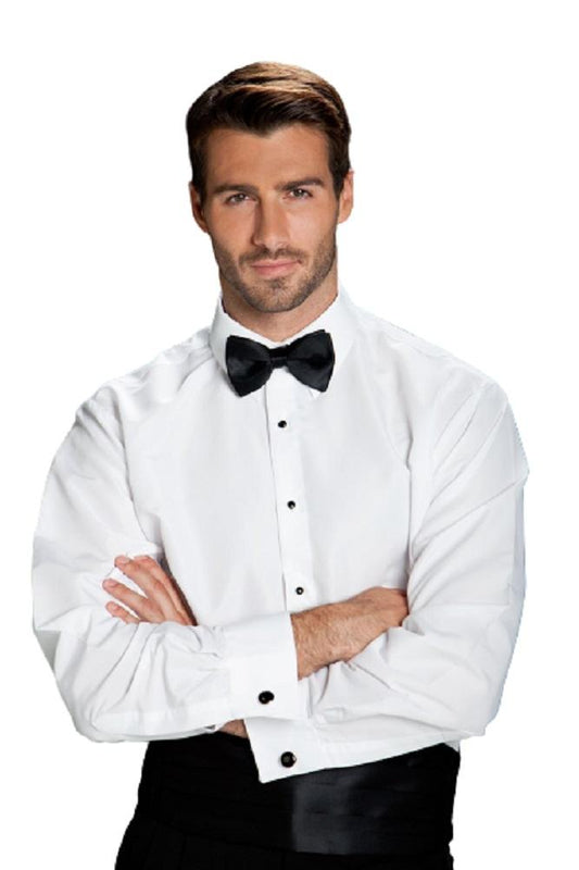 "Como" Ivory Laydown Tuxedo Classic Fit Shirt-0