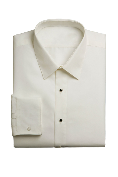 "Como" Ivory Laydown Tuxedo Classic Fit Shirt-3
