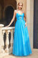 Layered Tulle Skirt A-Line Embellished Glitter Long Ball Dress CDCR871-2