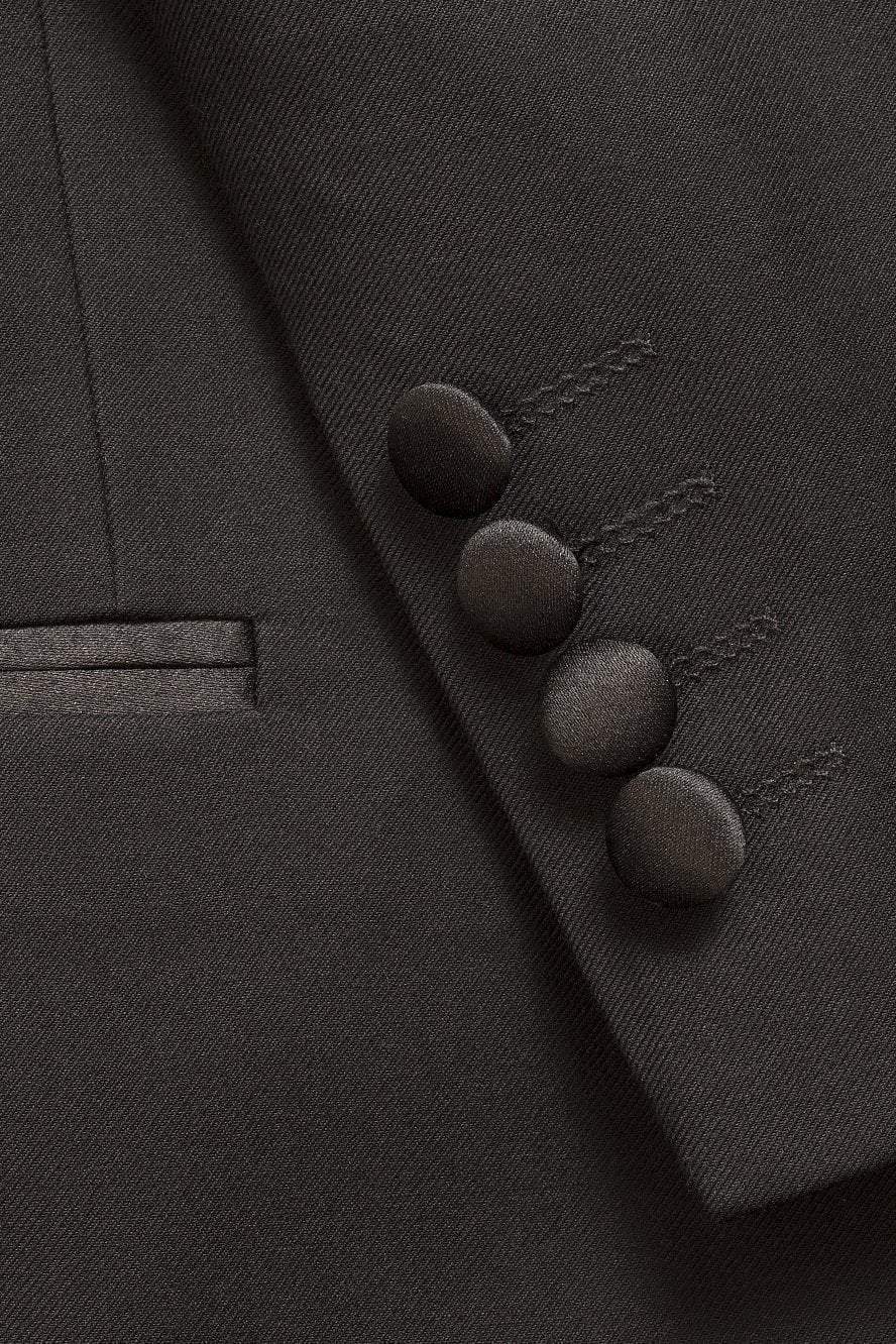 "Edge" Black Tuxedo Jacket Notch (Separates)-1