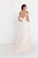 Tulle Off-Shoulder Sweetheart Mermaid Long Dress with Lace Applique-1