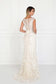 Mesh Mermaid Long Dress with Flower Attached-1