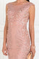 Mesh Mermaid Long Dress with Flower Attached-8