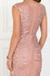 Mesh Mermaid Long Dress with Flower Attached-9