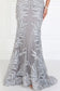 Mesh Mermaid Long Dress with Flower Attached-5