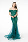 Sweetheart Neckline Glitter Mesh w/ Cut-Out Back Long Prom Dress GLGL1823-0