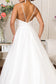 Embroidered Bodice Sweethearted Glitter Mesh Wedding Gown w/ Spaghetti Strap-3