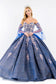 Sweethearted Ruffle Tail Quinceanera Dress w/ Detached Mesh Sleeve - Mask Not Included-11
