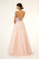 V-Neck Floral Embroidery Embellished Bodice Glitter Mesh Long Dress-9