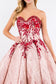 Beads Embellished Neckline Full Glitter Mesh Quinceanera Dress-3