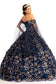 Cut-Away Shoulder Sweetheart Glitter Mesh Quinceanera Dress-6
