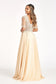 Rhinestone and Embroidery Embellished Chiffon Long Dress-7