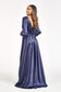 Tantalizing V-neckline A-line Slit Maxi Dress from Elizabeth K-6