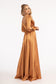 Tantalizing V-neckline A-line Slit Maxi Dress from Elizabeth K-10