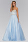 Strapless Sweetheart A-Line Tulle Long Dress with Bead and Pearl Embellished Bodice-0