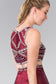 A-line Mock Two-Piece Beading Dress with Illusion Waistline-7