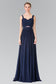 Pleated Bodice Bridesmaids Long Prom Dress GLGL2366-9